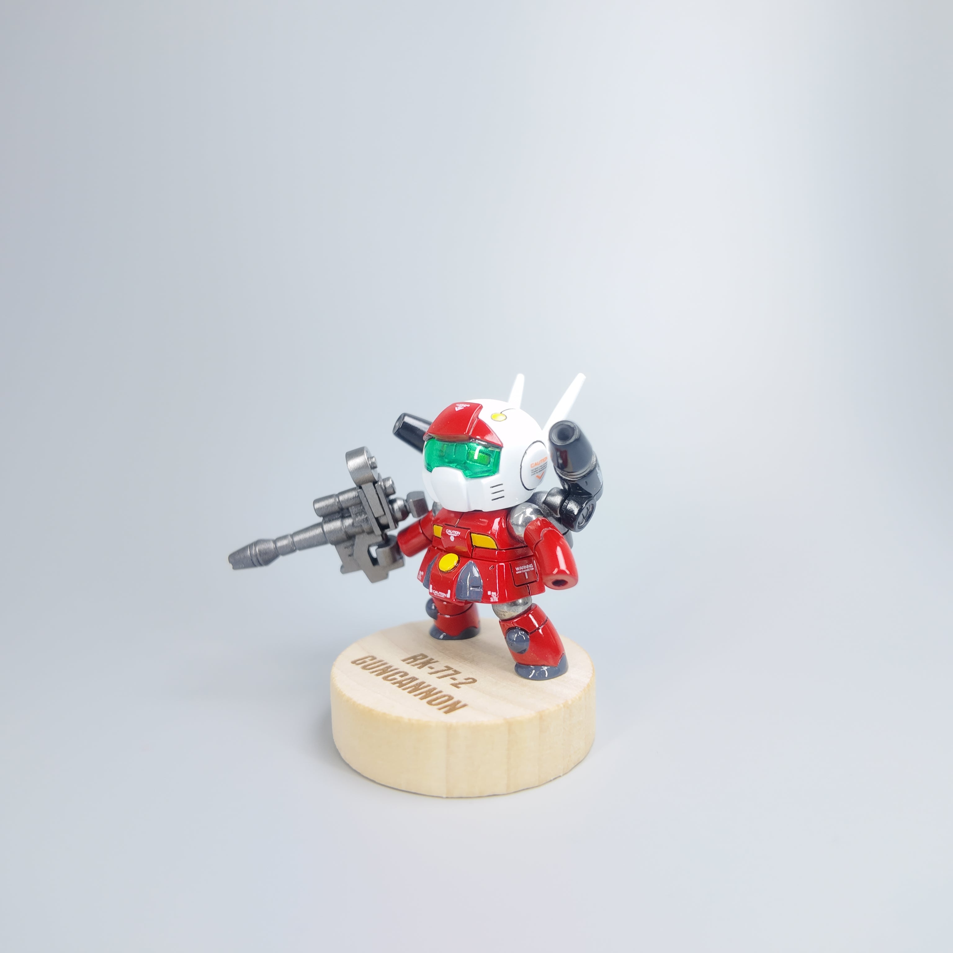 RX-77 Red Armored Mini Mech Figurine